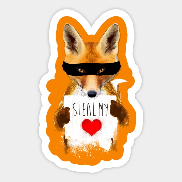 Fox – Steal my heart Sticker by andreabeloque